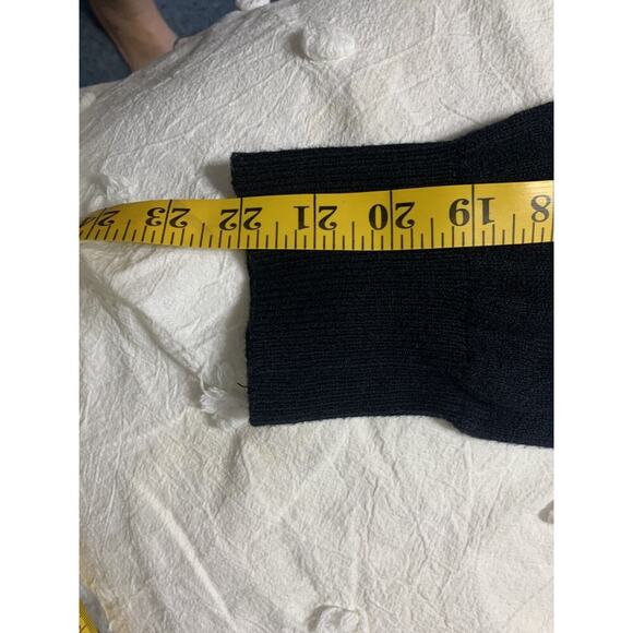 J Jill Womens Black Button Up Cardigan Size 2X Semi V Neck Layering Grandma - Picture 4 of 8